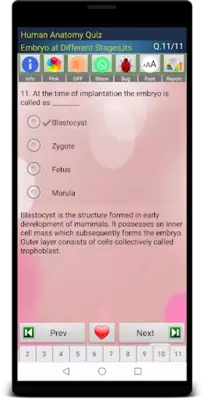 Human Anatomy Quiz android App screenshot 3