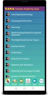 Human Anatomy Quiz android App screenshot 7